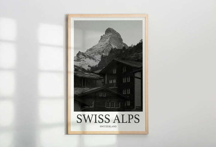 Swiss Alps Photo Print of Swiss Alps Switzerland Travel Photo Hanging Decor Photo Travel Art Gift For Travel Artwork Wall Art Framed
