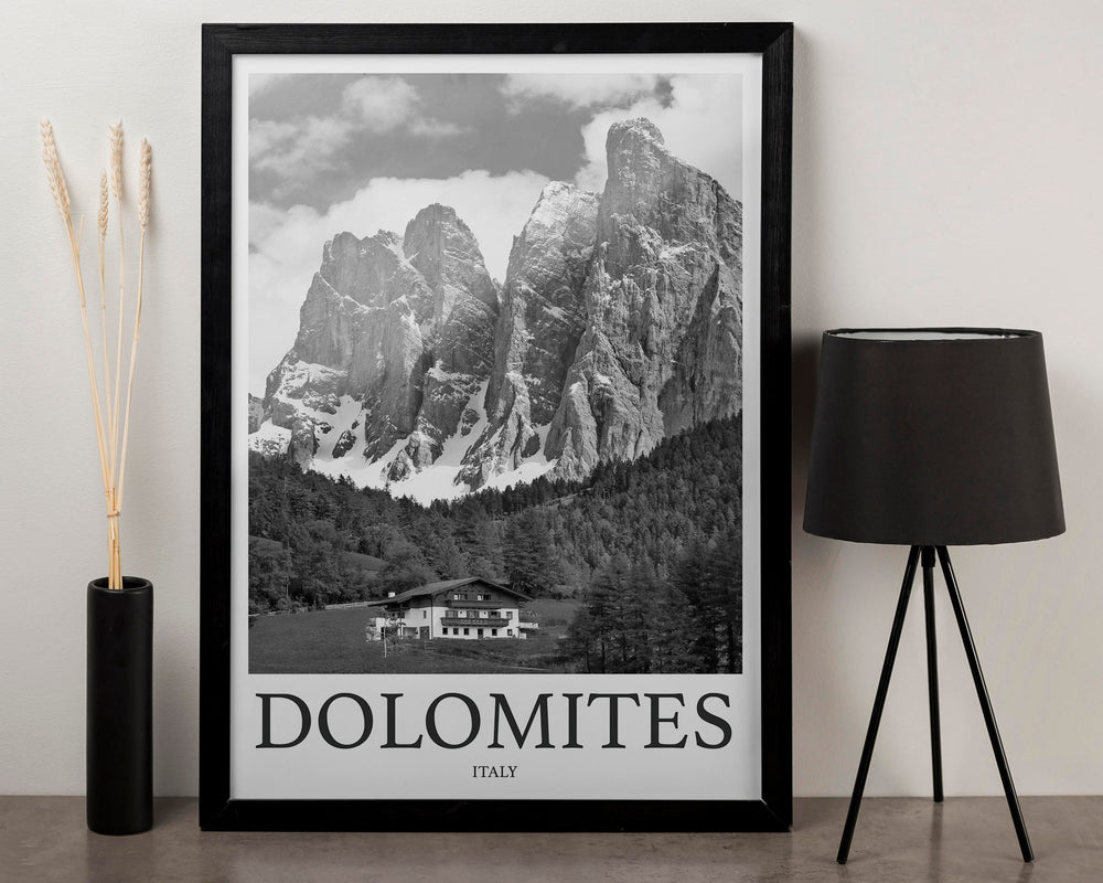 Dolomites Photo Print of Dolomites Italy Travel Photo Hanging Decor Photo Travel Art Gift For Travel Artwork Wall Art Framed