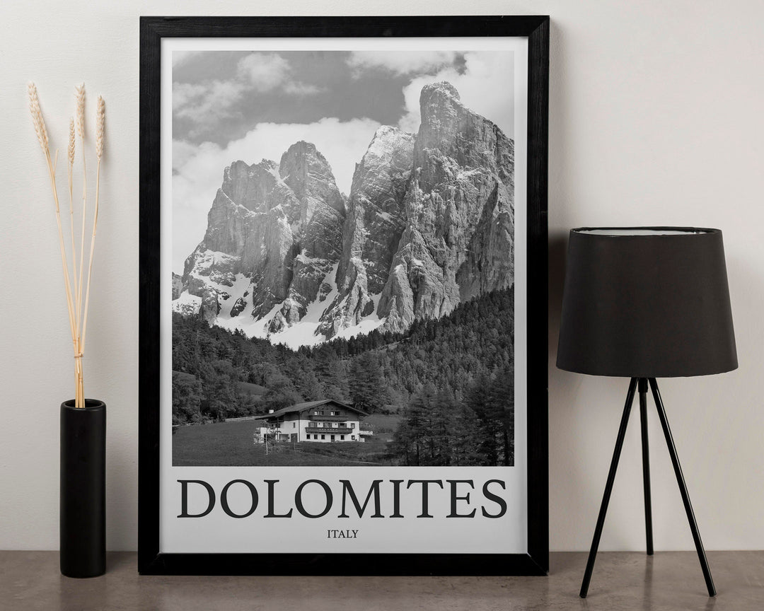 Dolomites Photo Print of Dolomites Italy Travel Photo Hanging Decor Photo Travel Art Gift For Travel Artwork Wall Art Framed