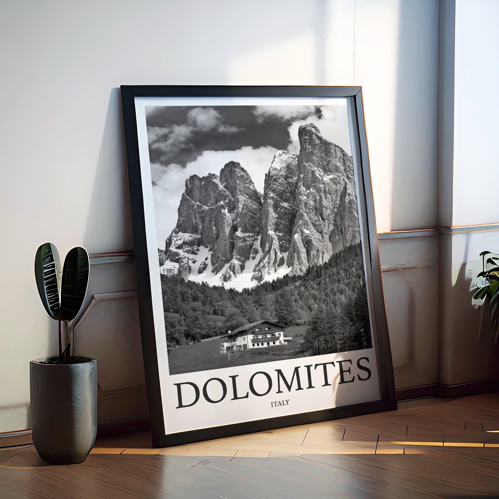 Dolomites Photo Print of Dolomites Italy Travel Photo Hanging Decor Photo Travel Art Gift For Travel Artwork Wall Art Framed