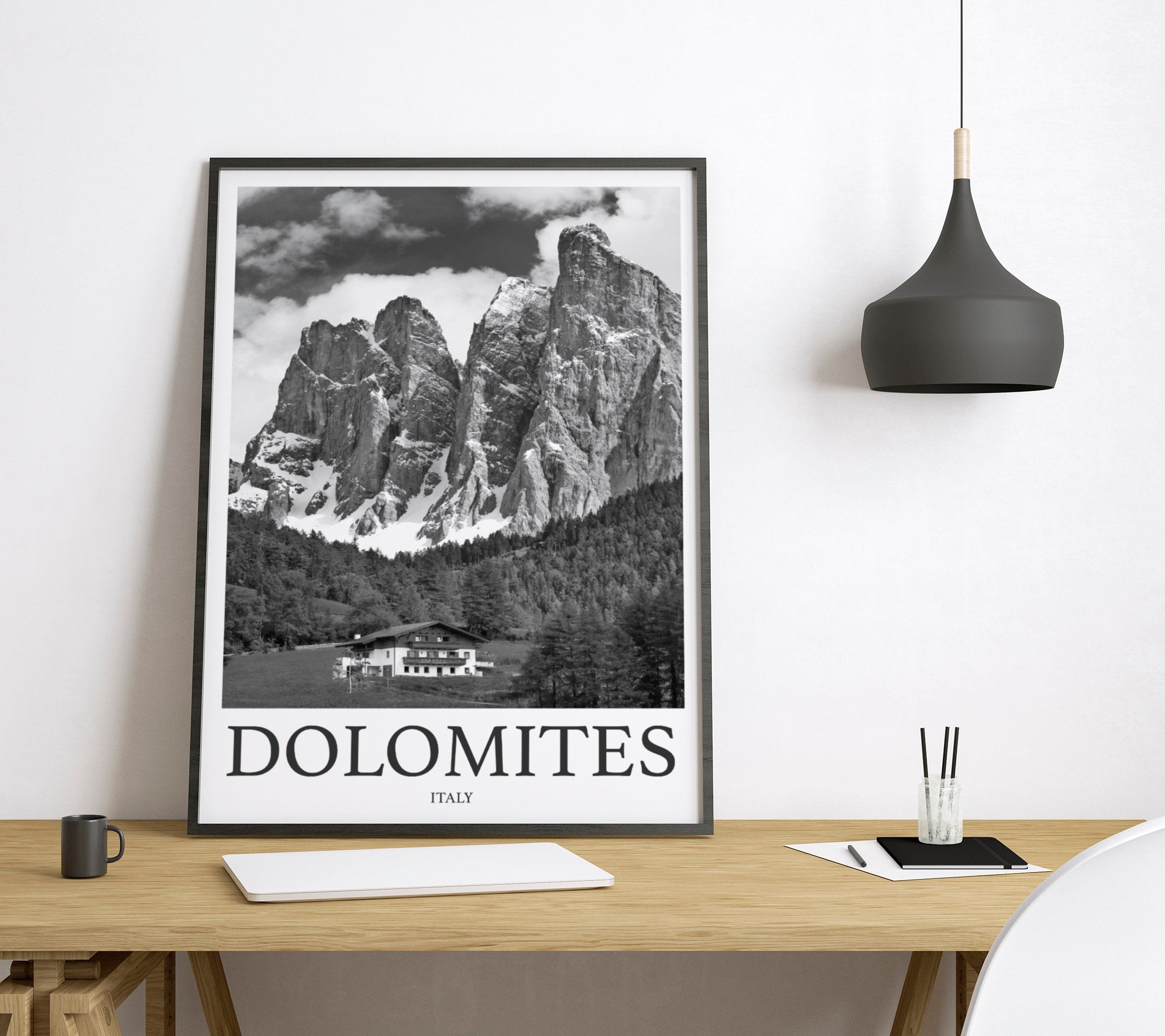 Dolomites Photo Print of Dolomites Italy Travel Photo Hanging Decor Photo Travel Art Gift For Travel Artwork Wall Art Framed