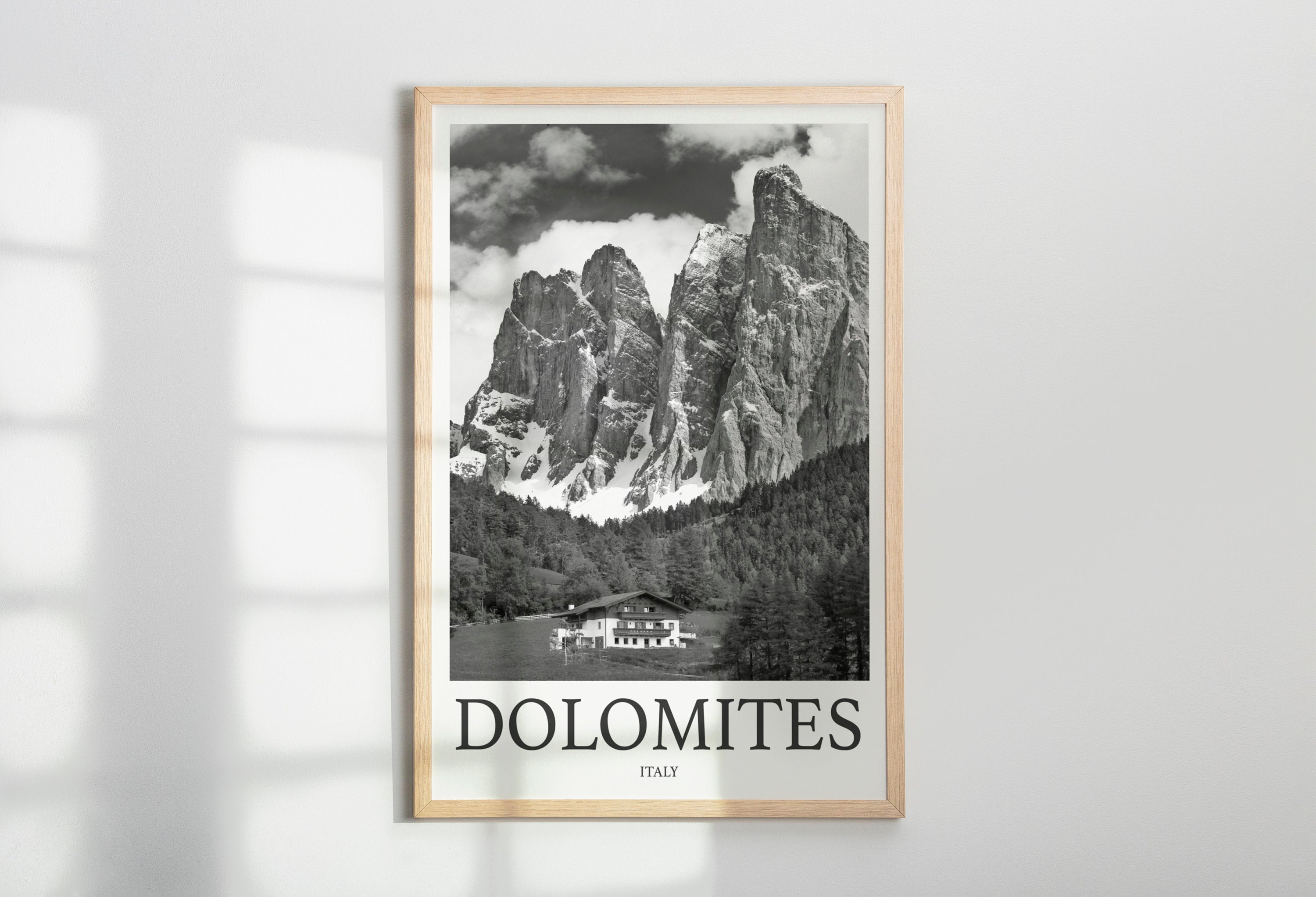Dolomites Photo Print of Dolomites Italy Travel Photo Hanging Decor Photo Travel Art Gift For Travel Artwork Wall Art Framed