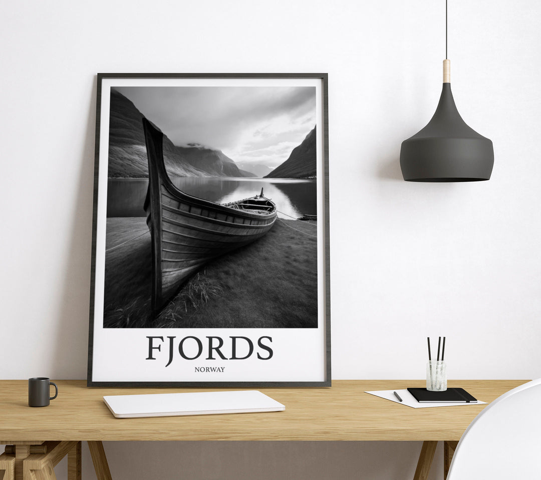 Fjords Photo Print of Fjords Norway Travel Photo Hanging Decor Photo Travel Art Gift For Travel Artwork Wall Art Framed
