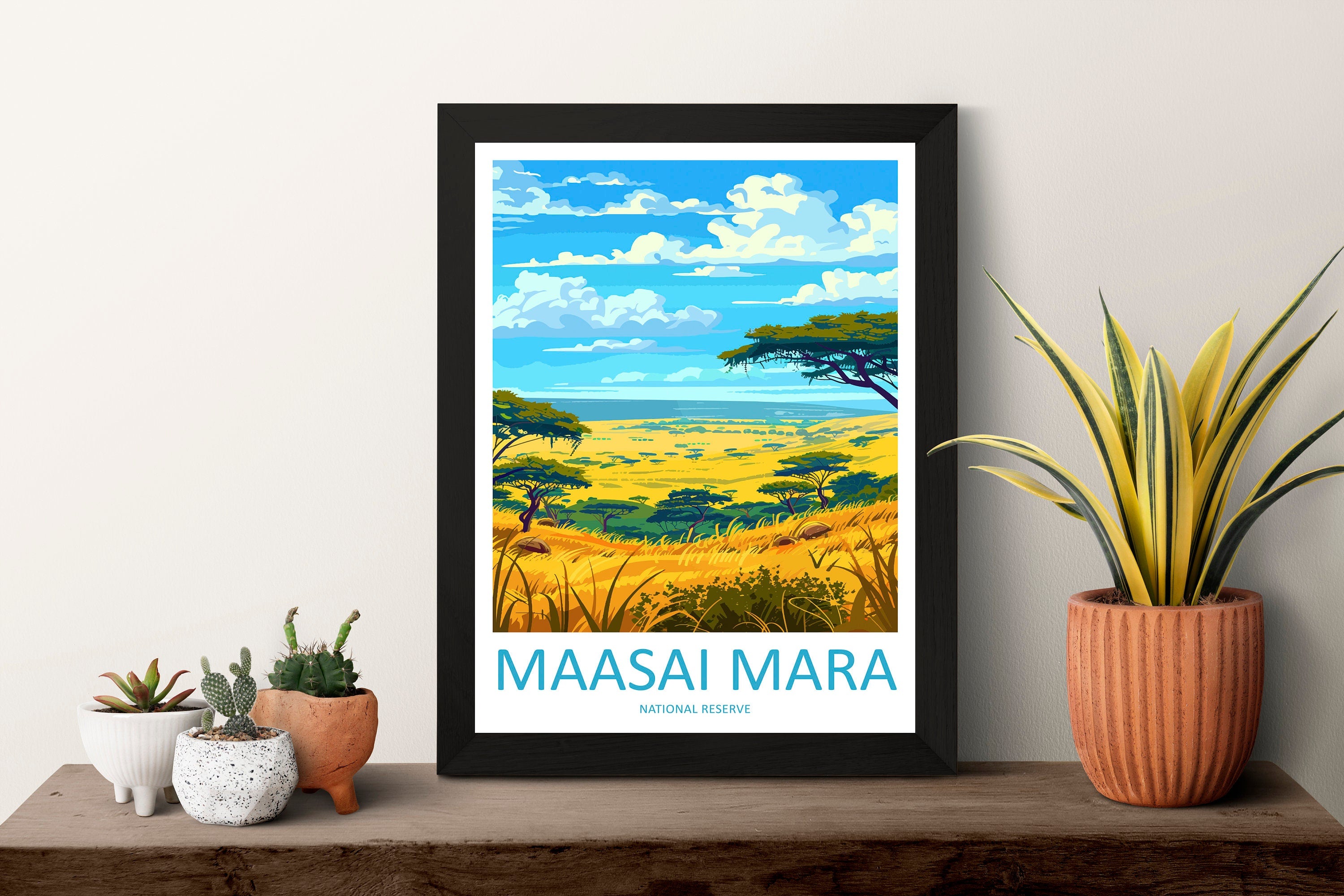 Masai Mara Travel Print