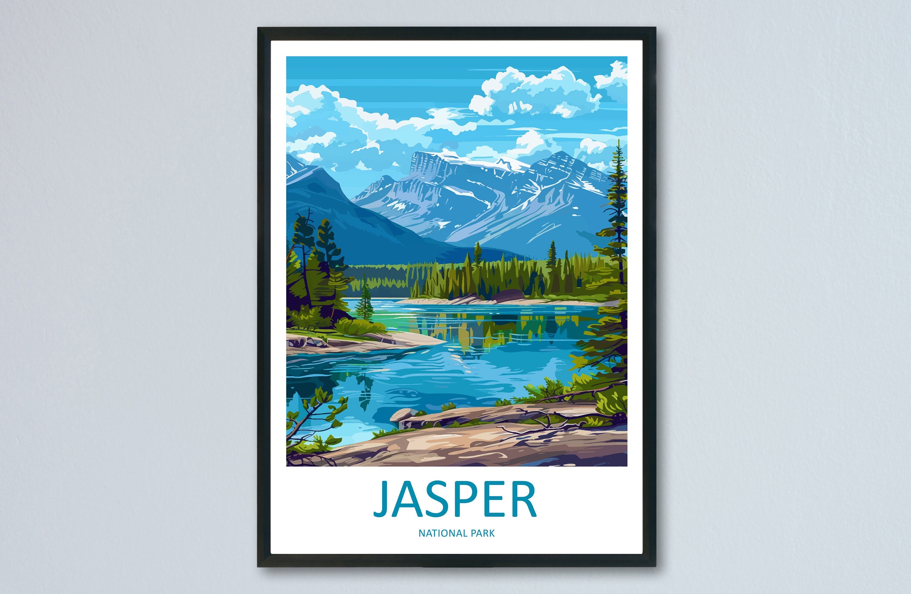 Jasper National Park Travel Print