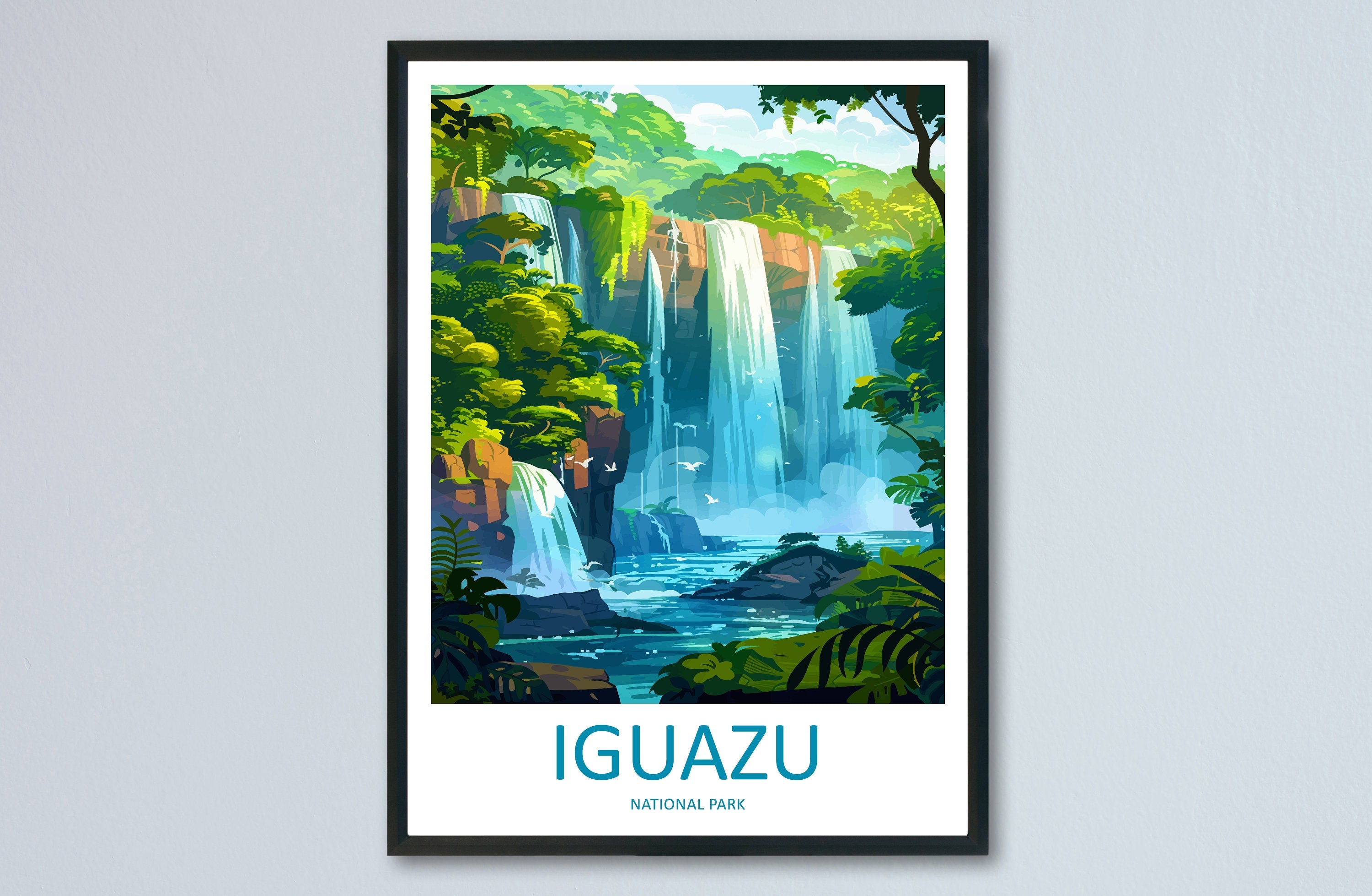 Iguazu Falls Travel Print