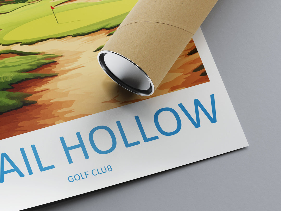 Quali Hollow Golf Club Travel Print Wall Art Quali Hollow Wall Hanging Home Décor Quali Hollow Art Gift Art Lovers Golf Art