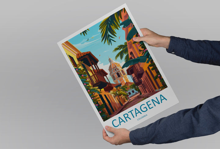 Cartagena Travel Print Wall Art Cartagena Wall Hanging Home Decoration Cartagena Gift Art Lovers Wall Art Print Art Cartagena Travel Art