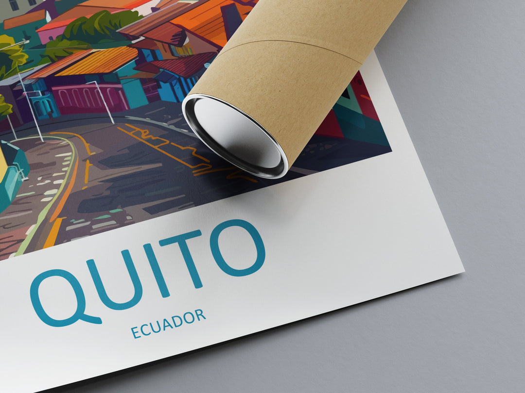 Quito Travel Print Wall Art Quito Home Decoration Quito Ecuador Gift Art Lovers Art Print Art Quito Ecuador Poster Wall Art Quito Gift