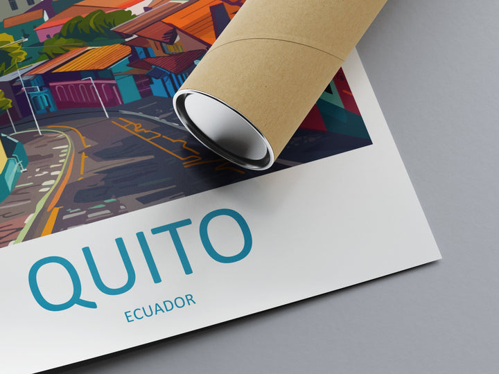 Quito Travel Print Wall Art Quito Home Decoration Quito Ecuador Gift Art Lovers Art Print Art Quito Ecuador Poster Wall Art Quito Gift
