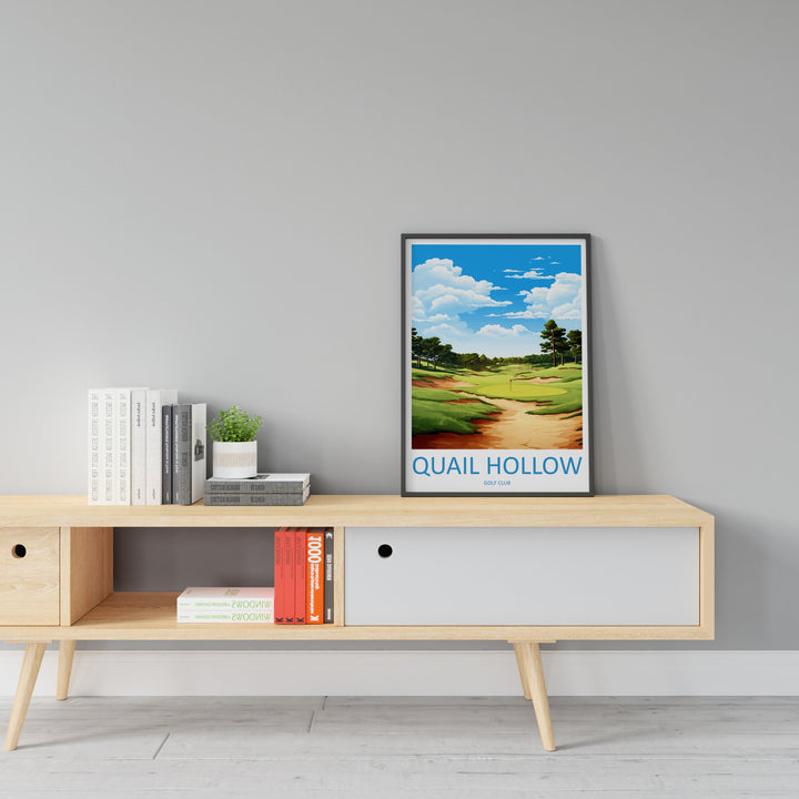 Quali Hollow Golf Club Travel Print Wall Art Quali Hollow Wall Hanging Home Décor Quali Hollow Art Gift Art Lovers Golf Art