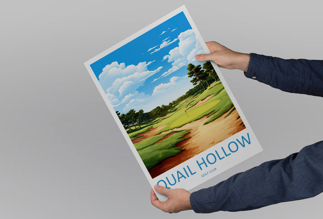 Quali Hollow Golf Club Travel Print Wall Art Quali Hollow Wall Hanging Home Décor Quali Hollow Art Gift Art Lovers Golf Art