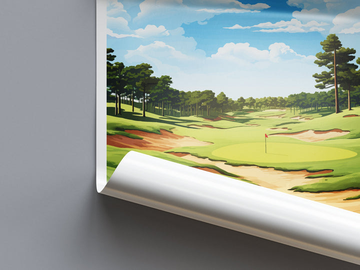 Quali Hollow Golf Club Travel Print Wall Art Quali Hollow Wall Hanging Home Décor Quali Hollow Art Gift Art Lovers Golf Art