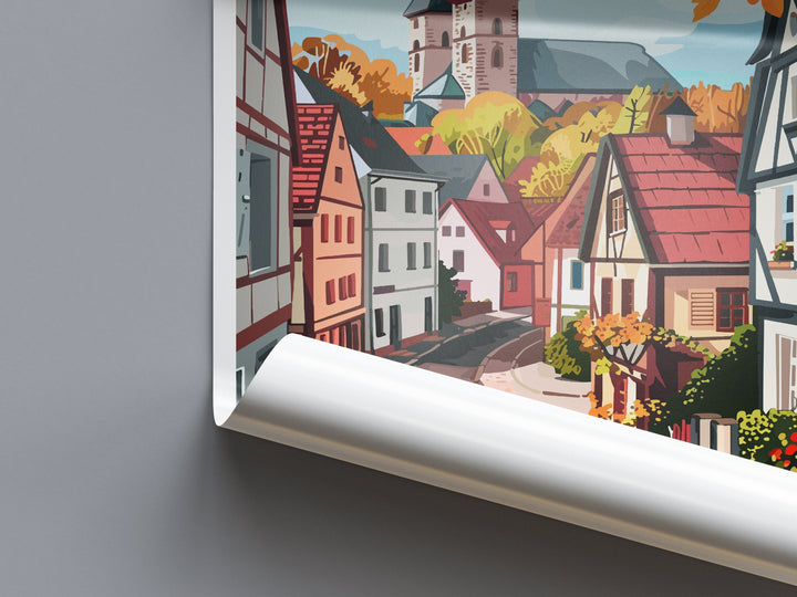 Paderborn Travel Print Wall Art Paderborn Wall Hanging Home Decoration Paderborn Gift Art Lovers Wall Art Print Art Paderborn Travel Art
