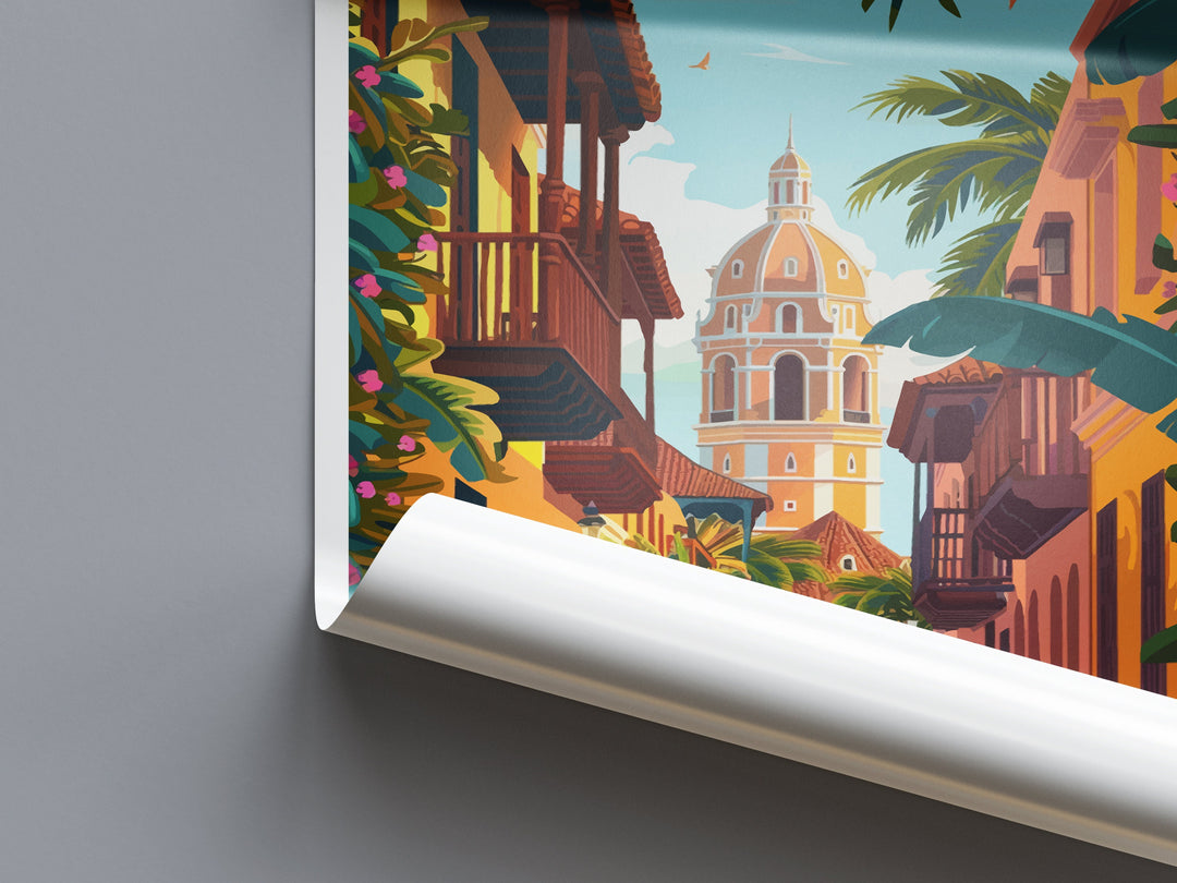 Cartagena Travel Print Wall Art Cartagena Wall Hanging Home Decoration Cartagena Gift Art Lovers Wall Art Print Art Cartagena Travel Art
