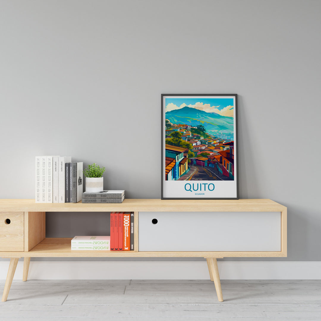 Quito Travel Print Wall Art Quito Home Decoration Quito Ecuador Gift Art Lovers Art Print Art Quito Ecuador Poster Wall Art Quito Gift