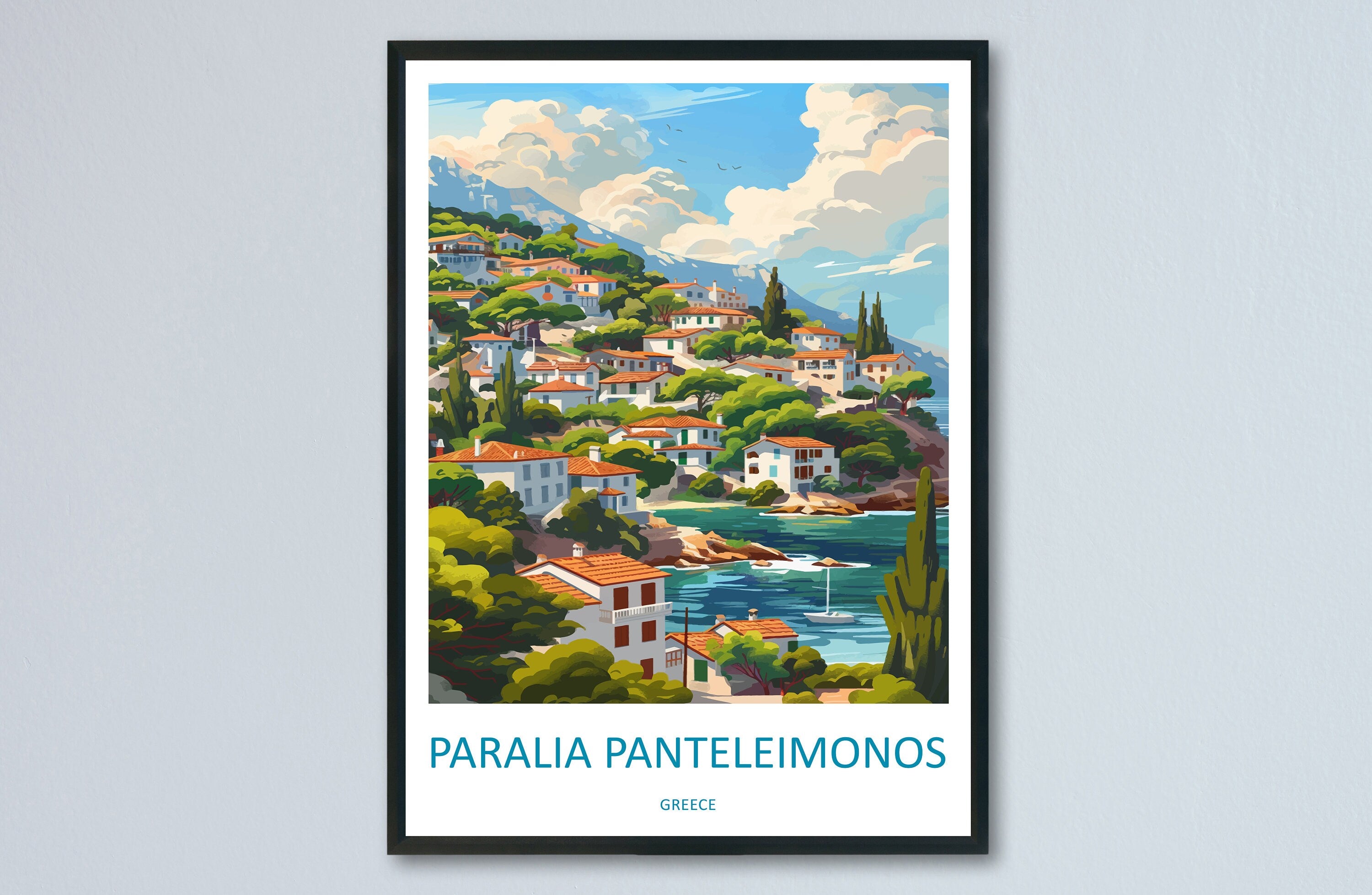 Paralia Travel Print