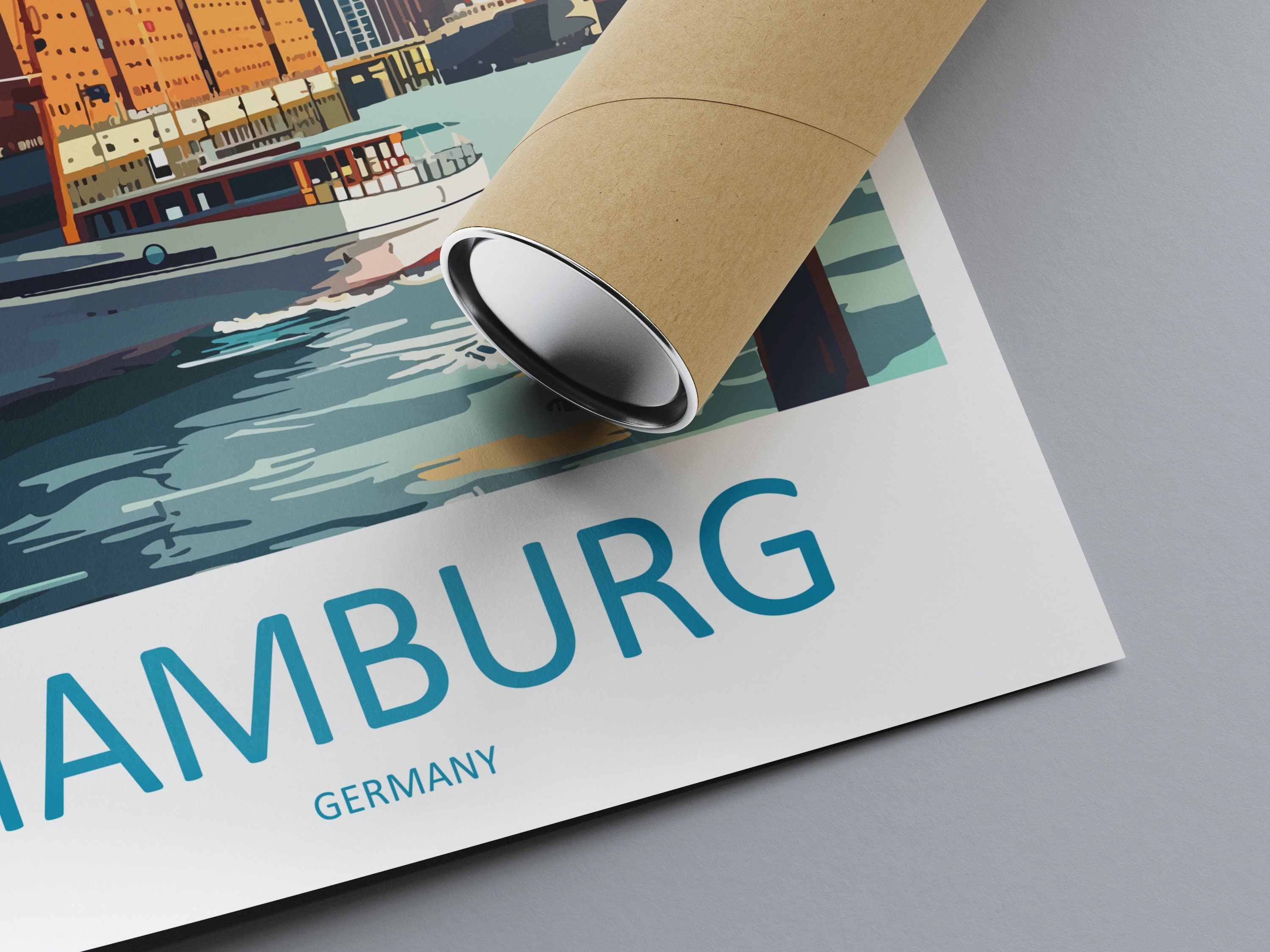 Hamburg Travel Print