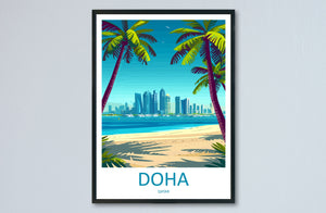 Doha Travel Print