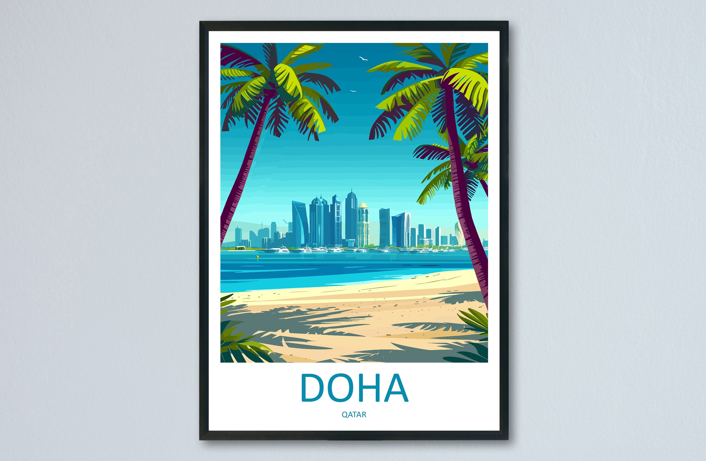 Doha Travel Print