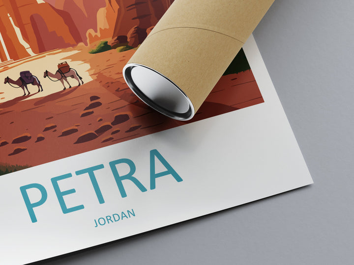 Petra Travel Print Wall Art Petra Wall Hanging Home Décor Petra Gift Art Lovers Jordan Art Lover Gift Petra Travel Poster