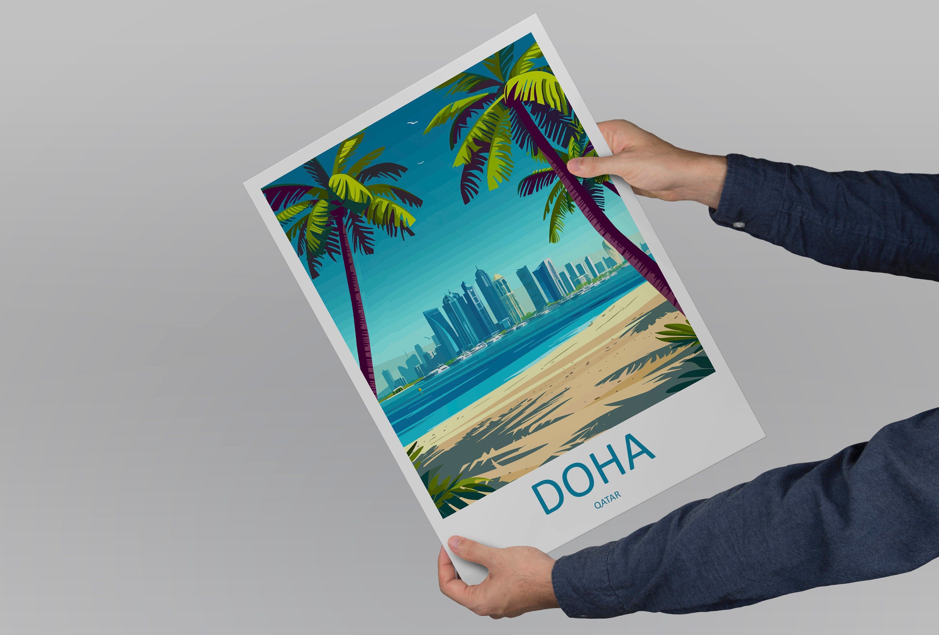 Doha Travel Print