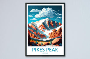 Pikes Peak Travel Print