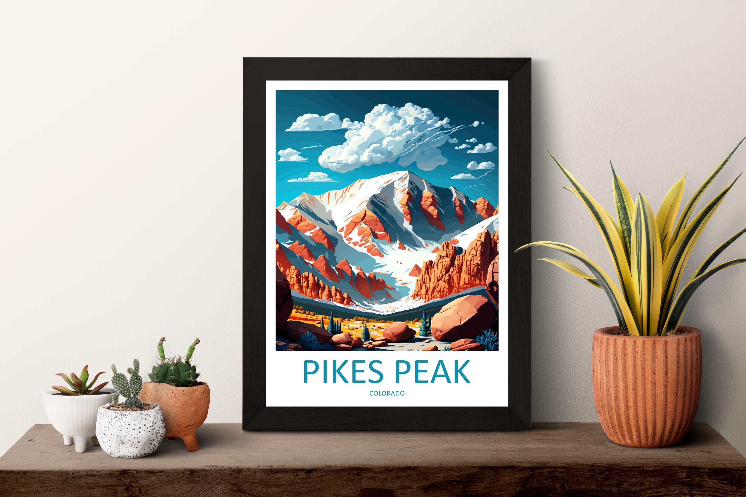 Pikes Peak Travel Print