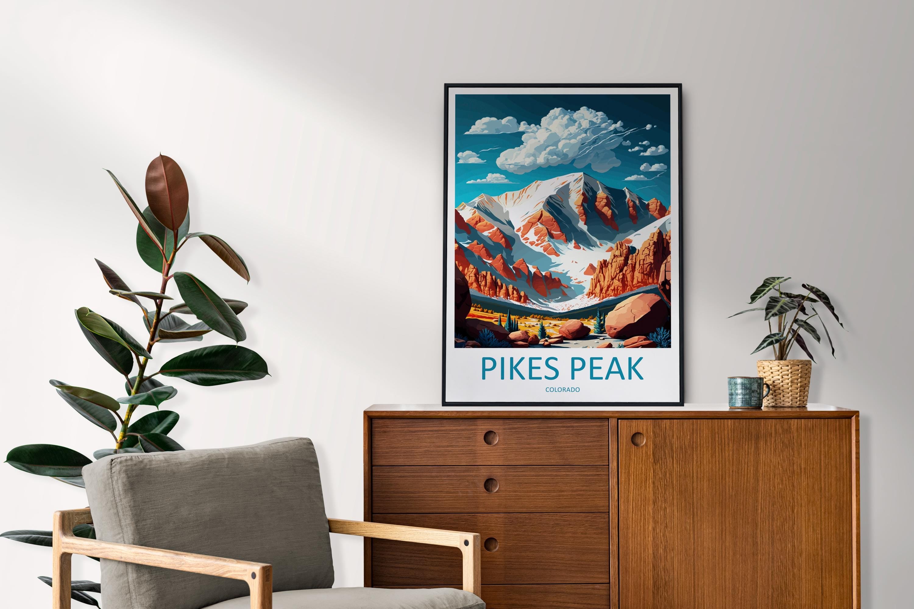 Pikes Peak Travel Print