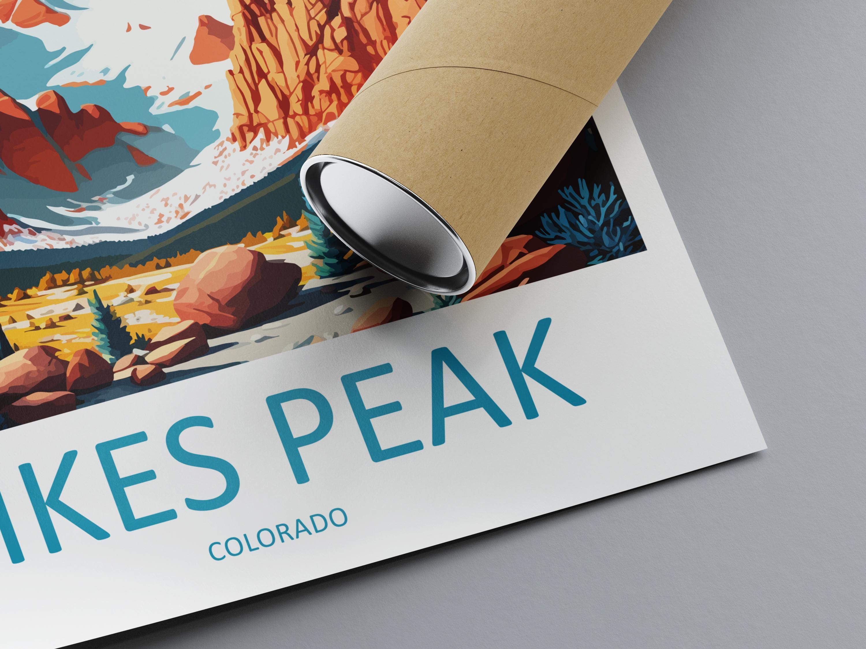 Pikes Peak Travel Print