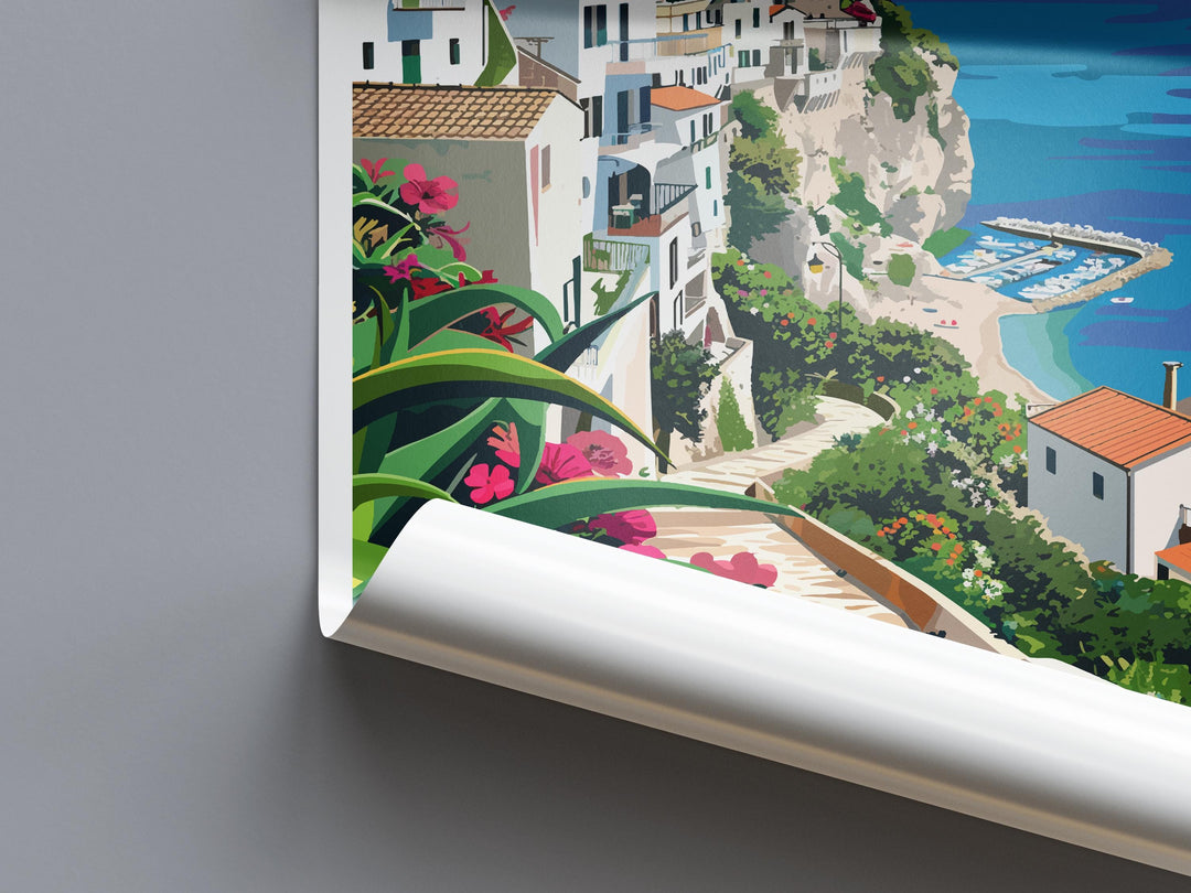 Sperlonga Travel Print Wall Art Sperlonga Spain Wall Hanging Home Décor Sperlonga Italy Gift Art Lovers Italy Art Gift Sperlonga Italy