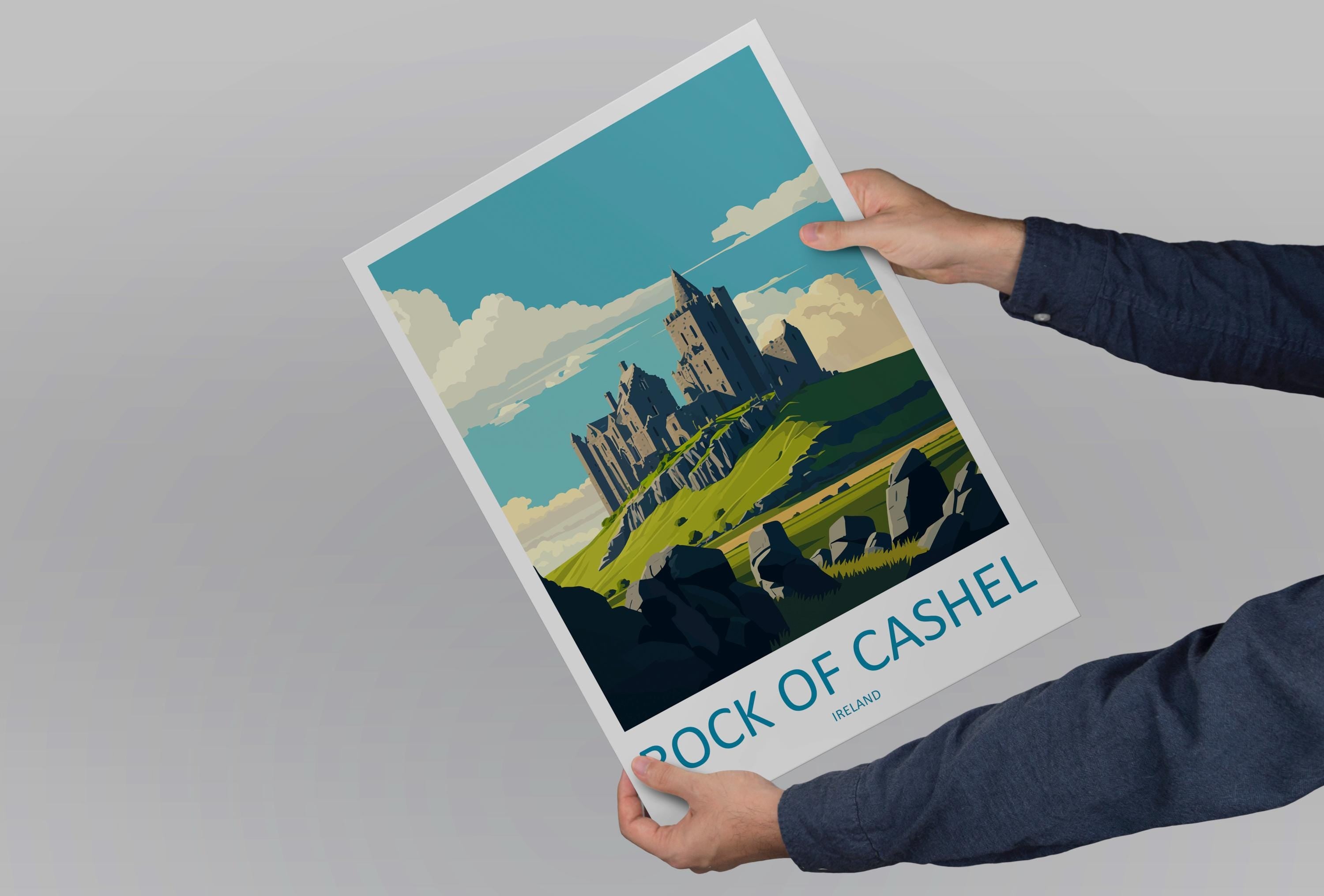 Rock of Cashel Print Rock of Cashel Home Decor Landscape Art Print Rock of Cashel Wall Art for Ireland Enthusiast Gift Wall Hanging Poster