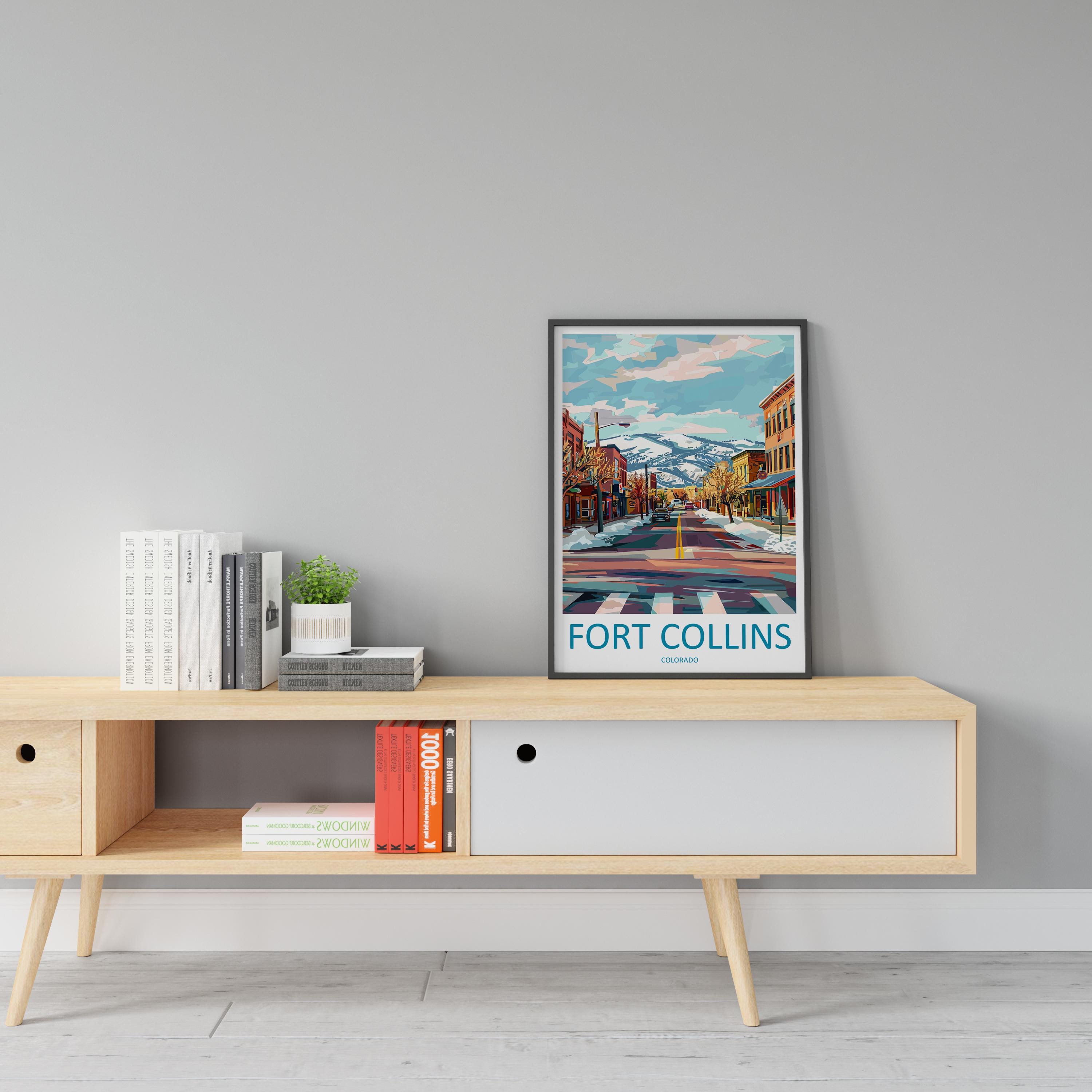 Fort Collins Travel Print