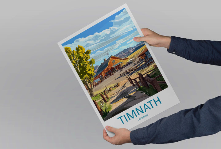 Timnath Travel Print Wall Art Timnath Colorado Wall Hanging Home Décor Timnath Colorado Gift Art Lovers Timnath Colorado Art Gift
