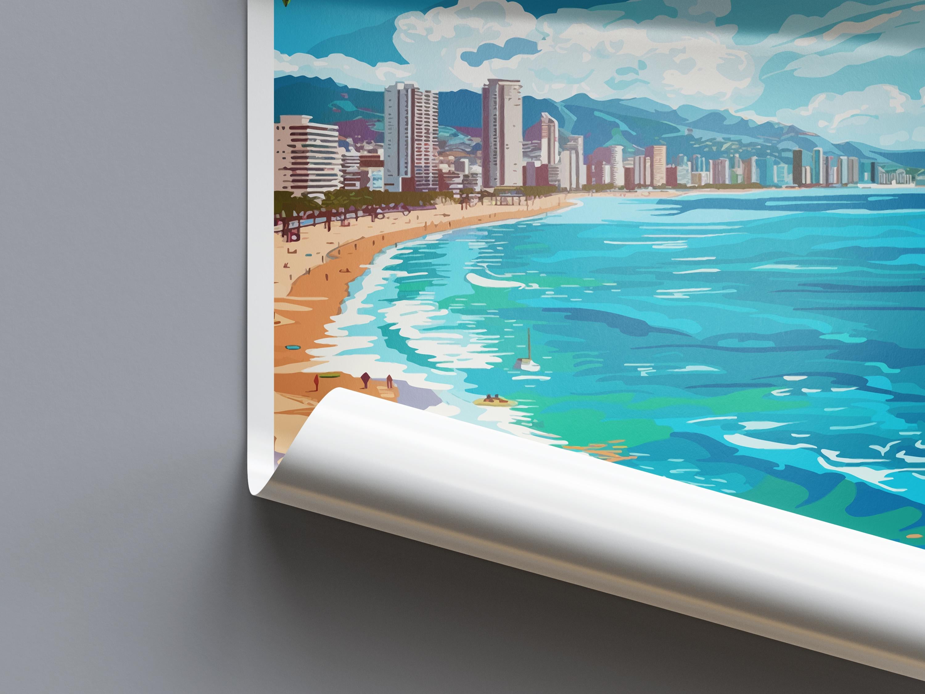 Benidorm Travel Print