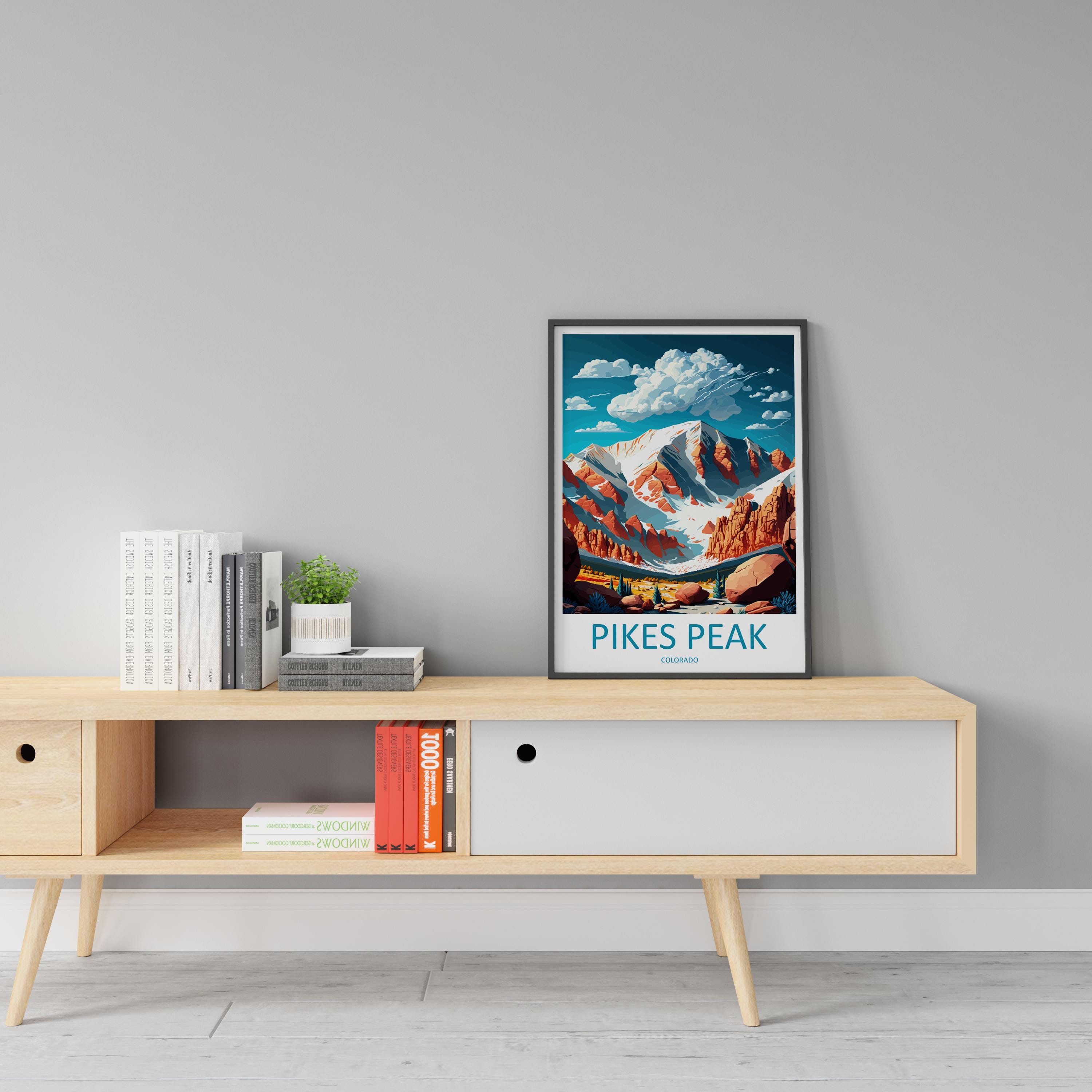 Pikes Peak Travel Print