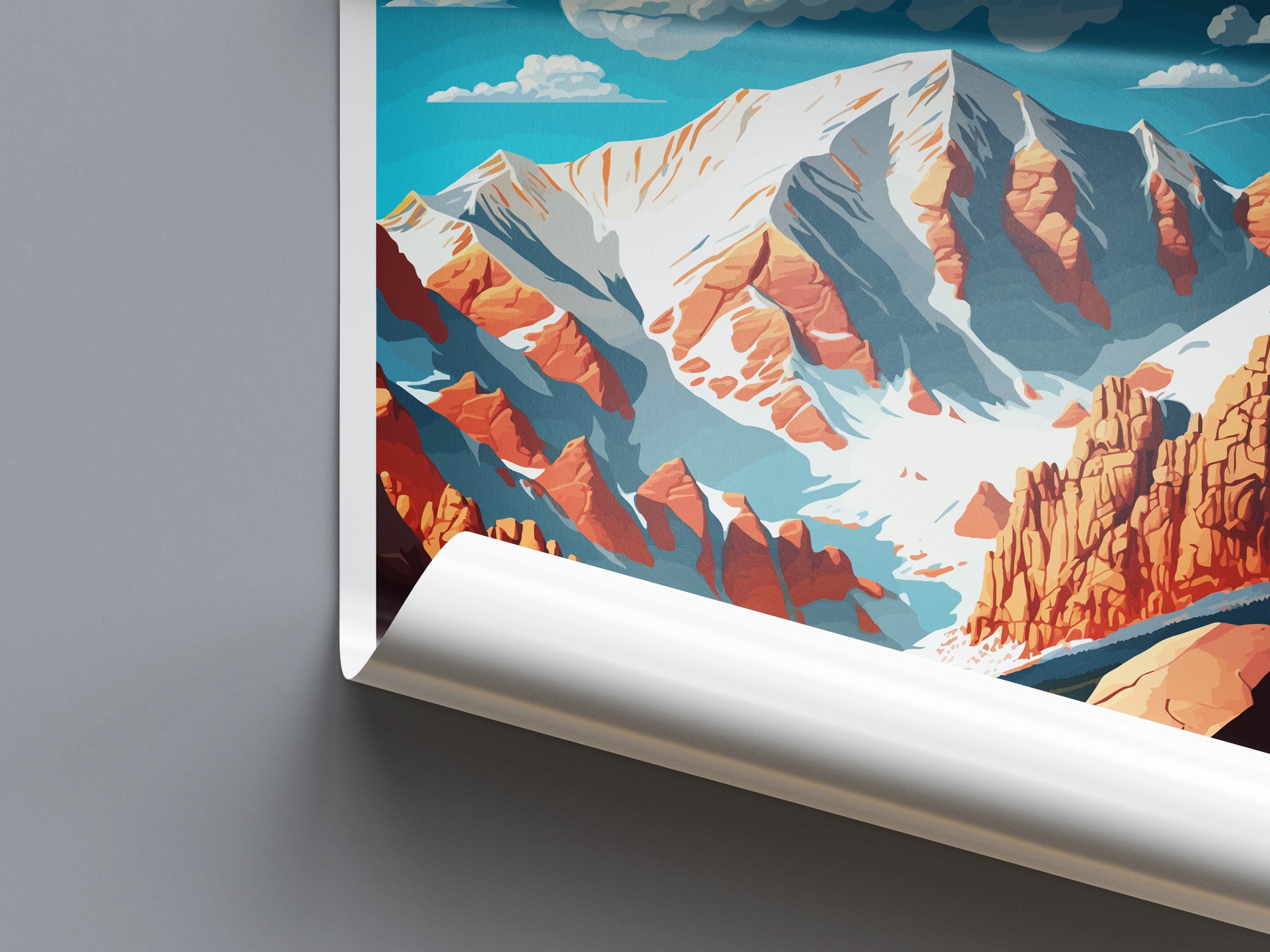 Pikes Peak Travel Print