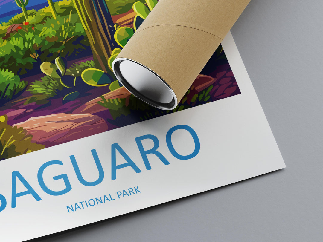 Saguaro National Park Travel Print Wall Art Saguaro National Park Wall Hanging Home Décor Saguaro National Park Gift Art Lovers Arizona Art