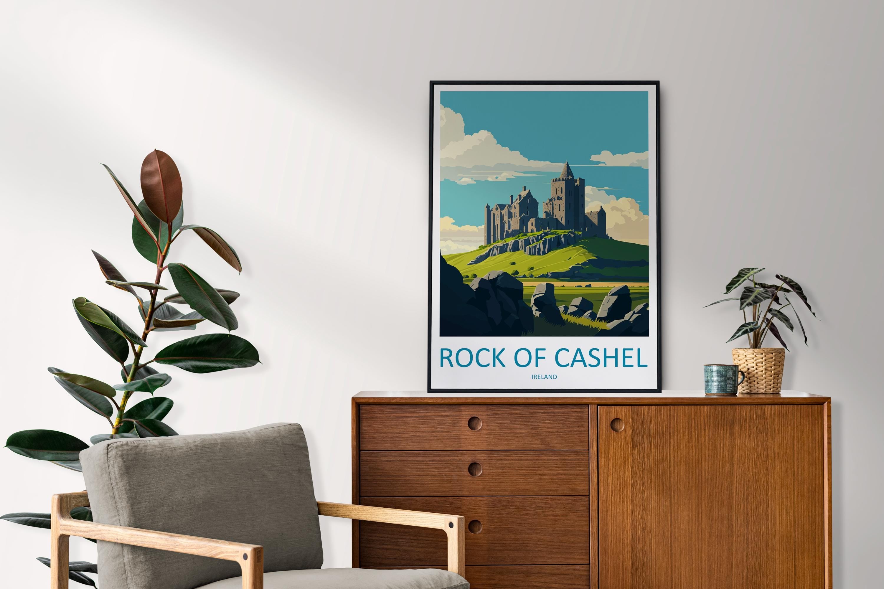 Rock of Cashel Print Rock of Cashel Home Decor Landscape Art Print Rock of Cashel Wall Art for Ireland Enthusiast Gift Wall Hanging Poster