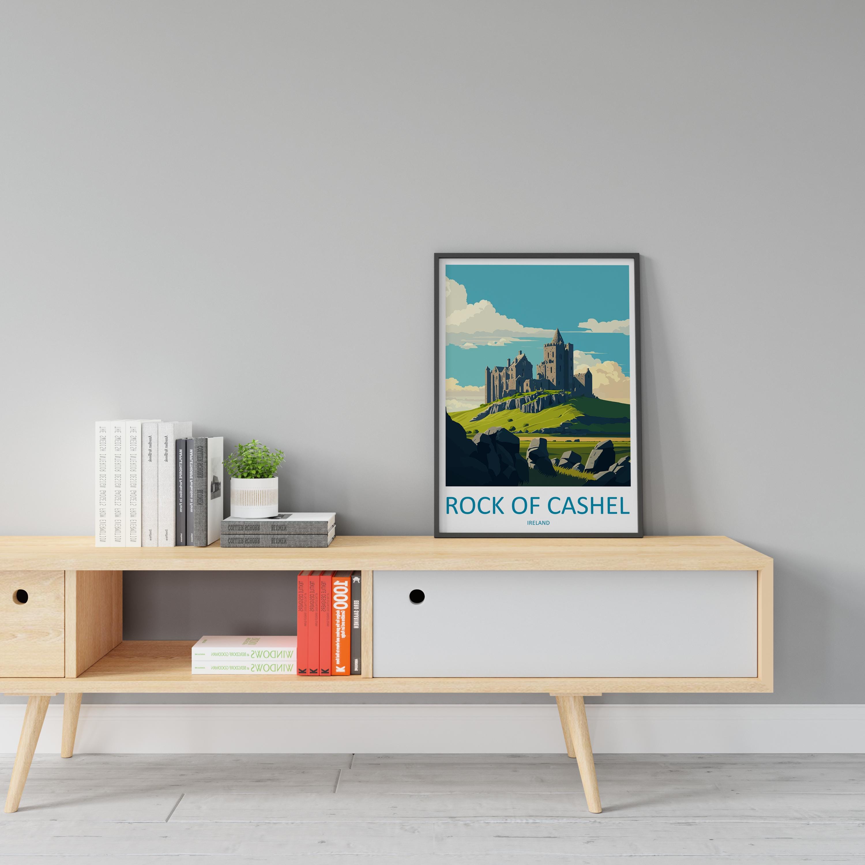 Rock of Cashel Print Rock of Cashel Home Decor Landscape Art Print Rock of Cashel Wall Art for Ireland Enthusiast Gift Wall Hanging Poster