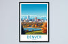 Denver Travel Print Wall Art Denver Colorado Wall Hanging Home Décor Denver Colorado Gift Art Lovers Denver Colorado Art Gift