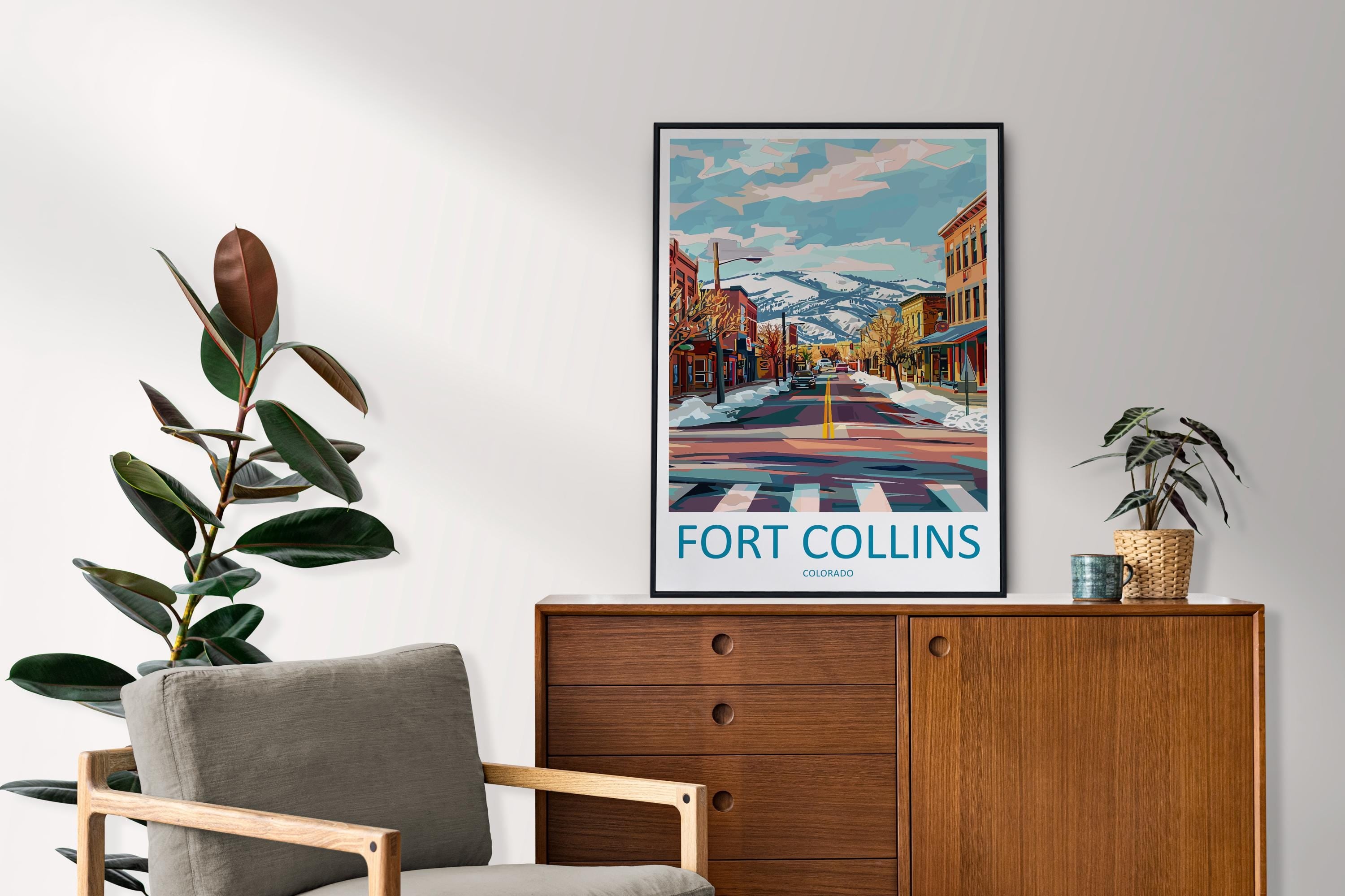 Fort Collins Travel Print