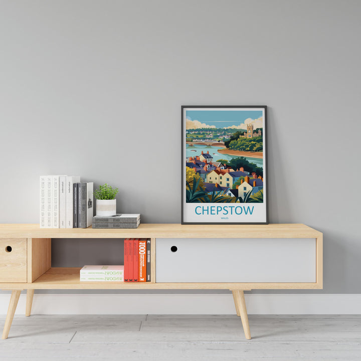 Chepstow Print Home Decor Landscape Art Print Chepstow Wall Art for Nature Enthusiast Gift Wall Hanging Chepstow poster Art