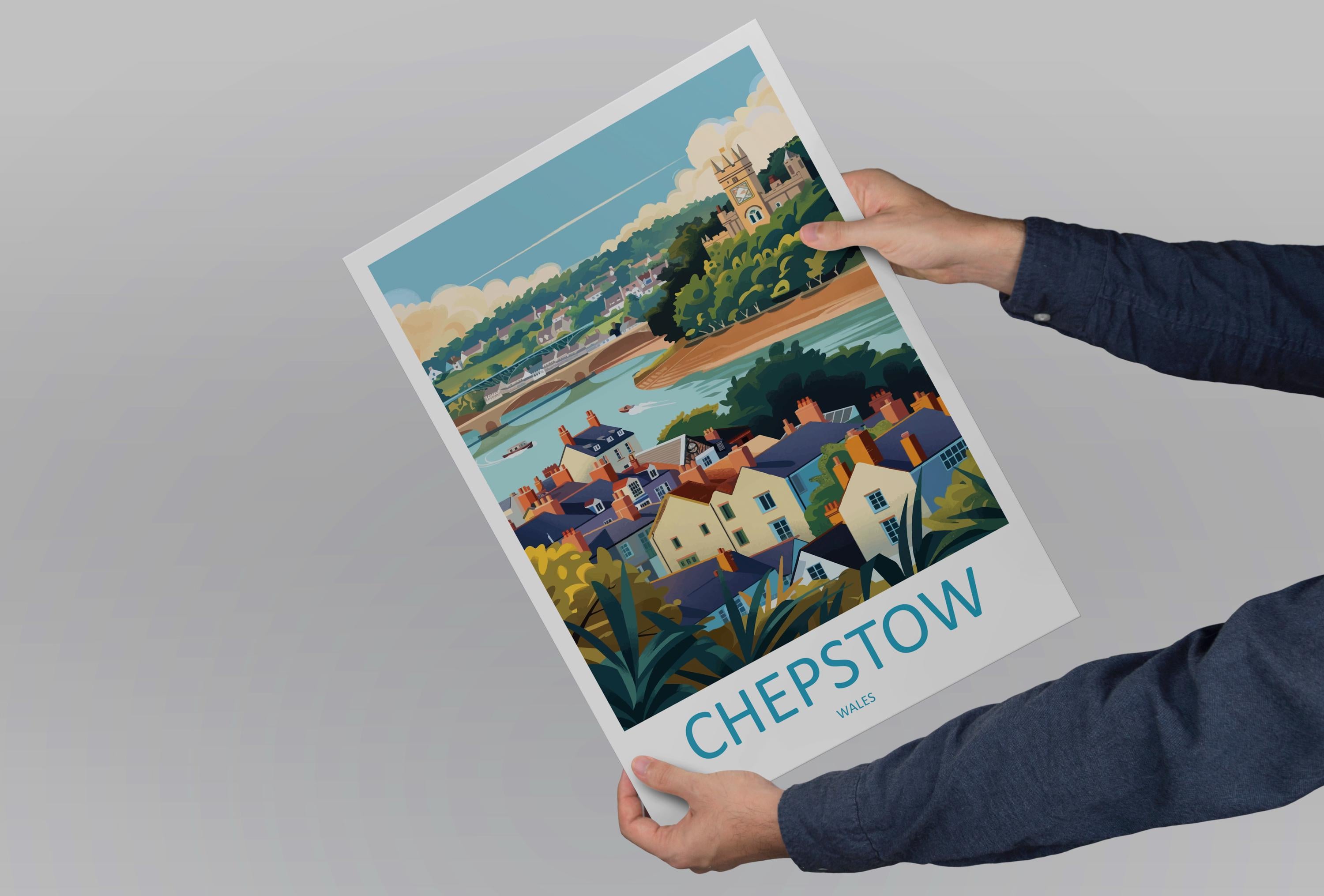 Chepstow Print Home Decor Landscape Art Print Chepstow Wall Art for Nature Enthusiast Gift Wall Hanging Chepstow poster Art