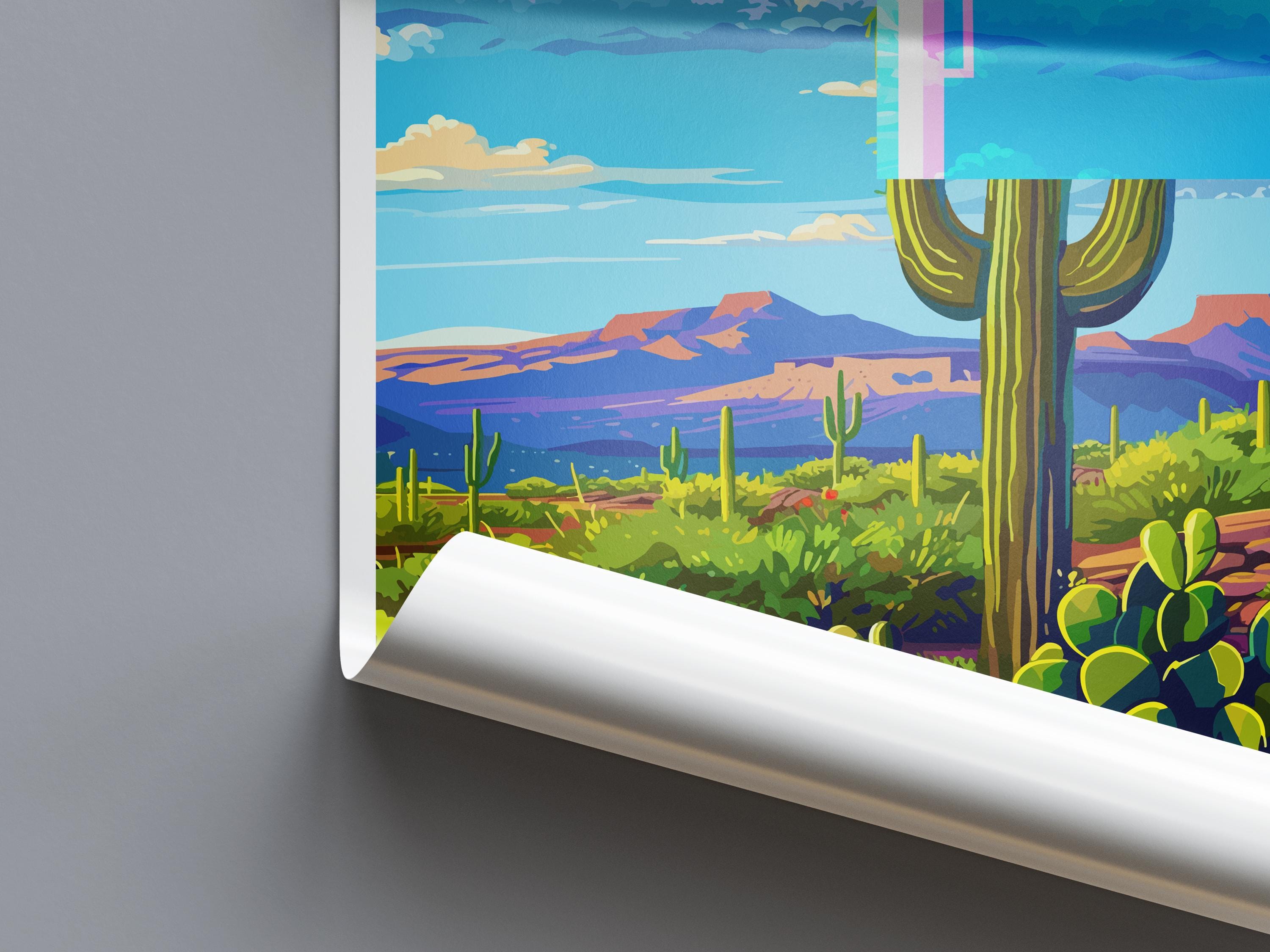 Saguaro National Park Travel Print