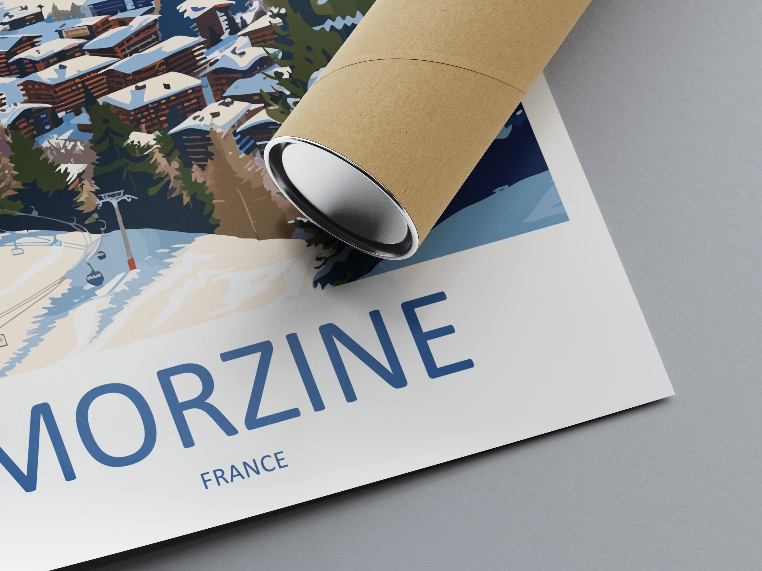 Morzine Print Home Decor Landscape Art Print Morzine Ski Wall Art for Ski Enthusiast Gift Wall Hanging Morzine Poster Art Morzine France