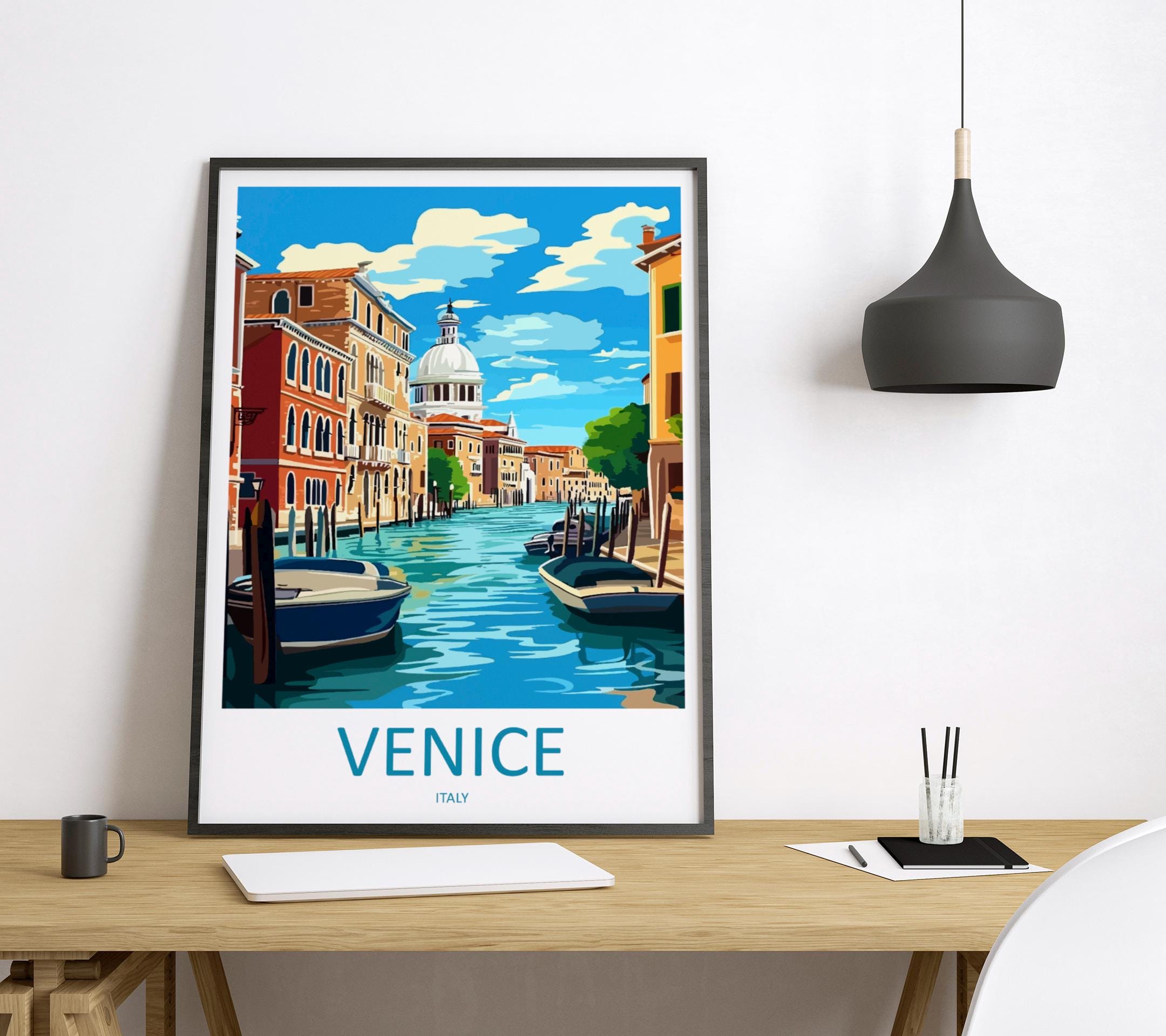 Venice Travel Print Wall Art Venice Italy Wall Hanging Home Decoration Venice Gift Art Lovers Wall Art Print Venice Italy St. Mark's Square