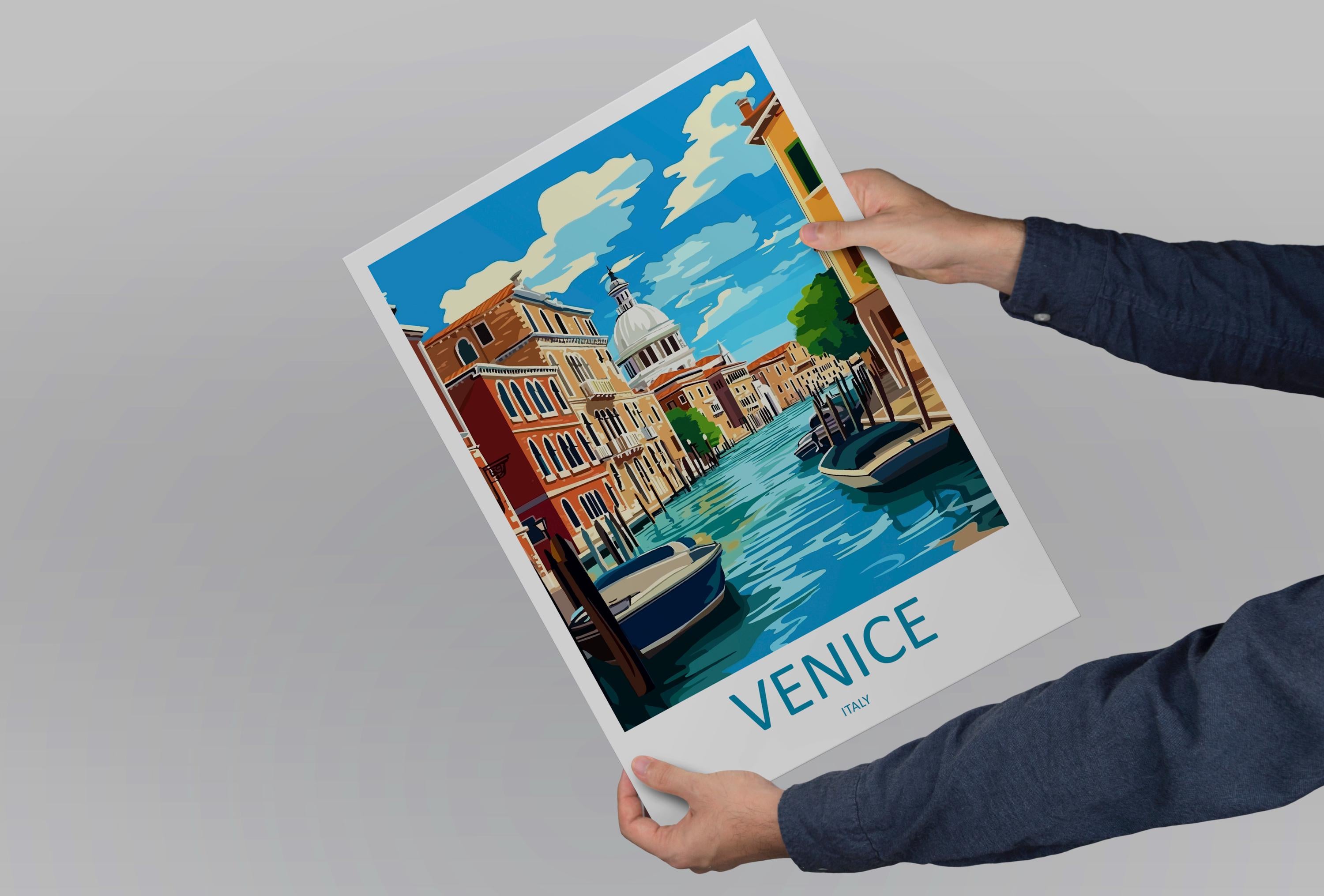 Venice Travel Print Wall Art Venice Italy Wall Hanging Home Decoration Venice Gift Art Lovers Wall Art Print Venice Italy St. Mark's Square