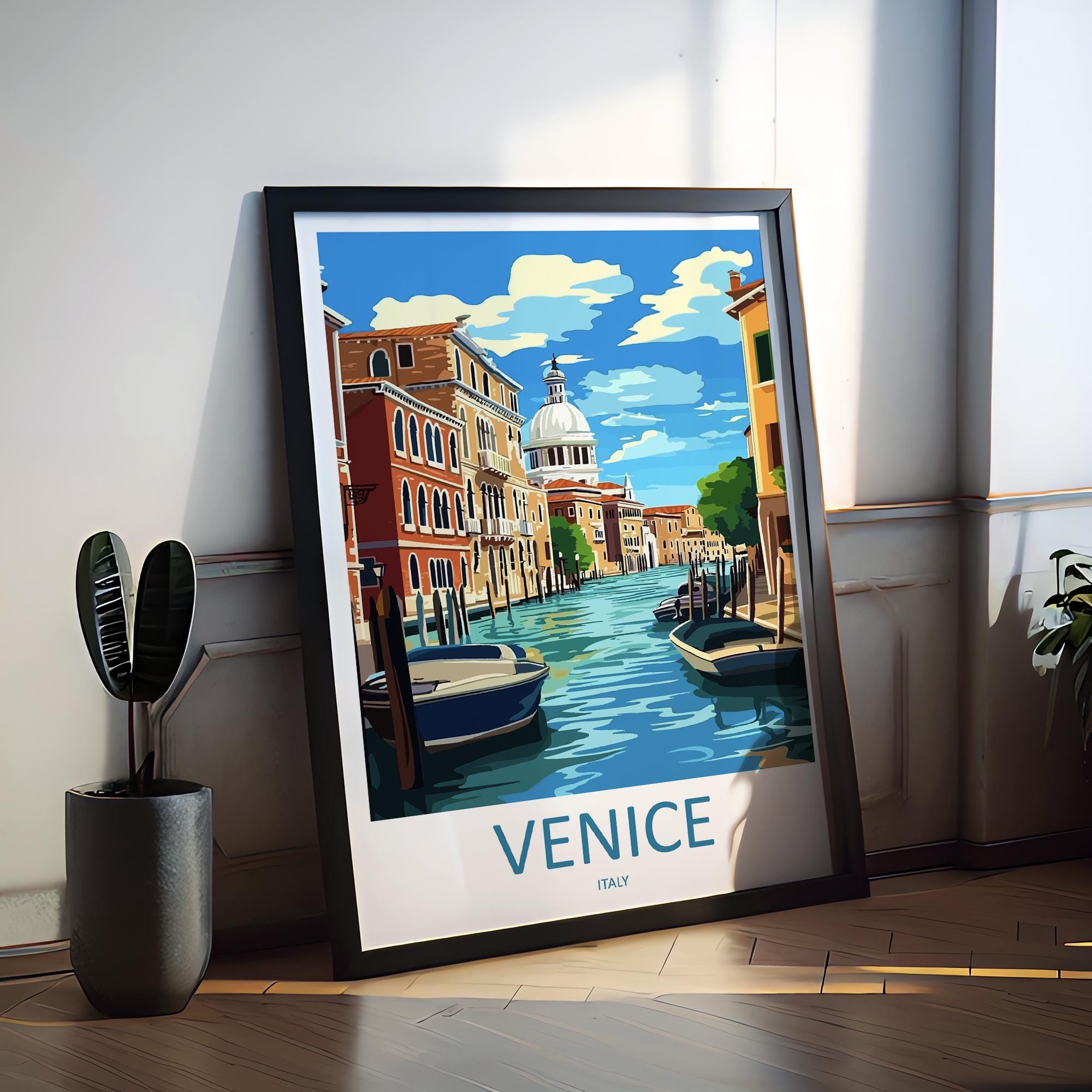 Venice Travel Print Wall Art Venice Italy Wall Hanging Home Decoration Venice Gift Art Lovers Wall Art Print Venice Italy St. Mark's Square