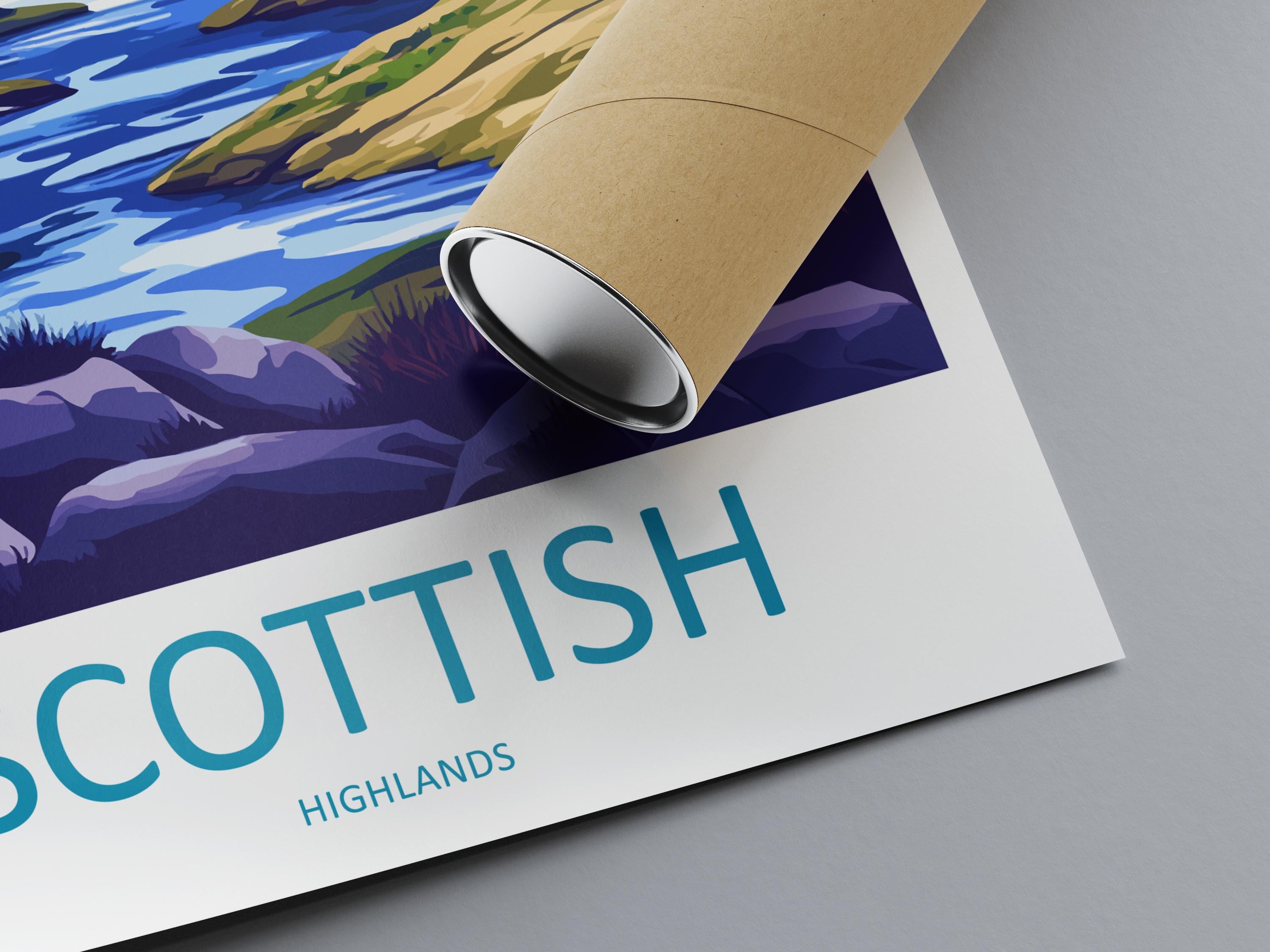 Scottish Highlands Travel Print Highlands Home Décor Scottish Highlands Art Print Highlands Wall Print For Scottish Gift For Scotland Wall